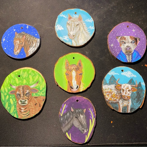 Custom Hand Painted Pet Ornaments - 1/$30 or 2/$45 - 3-4in - Picture 14 of 14